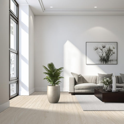 Inside view shows painted interior of the Kante planter.