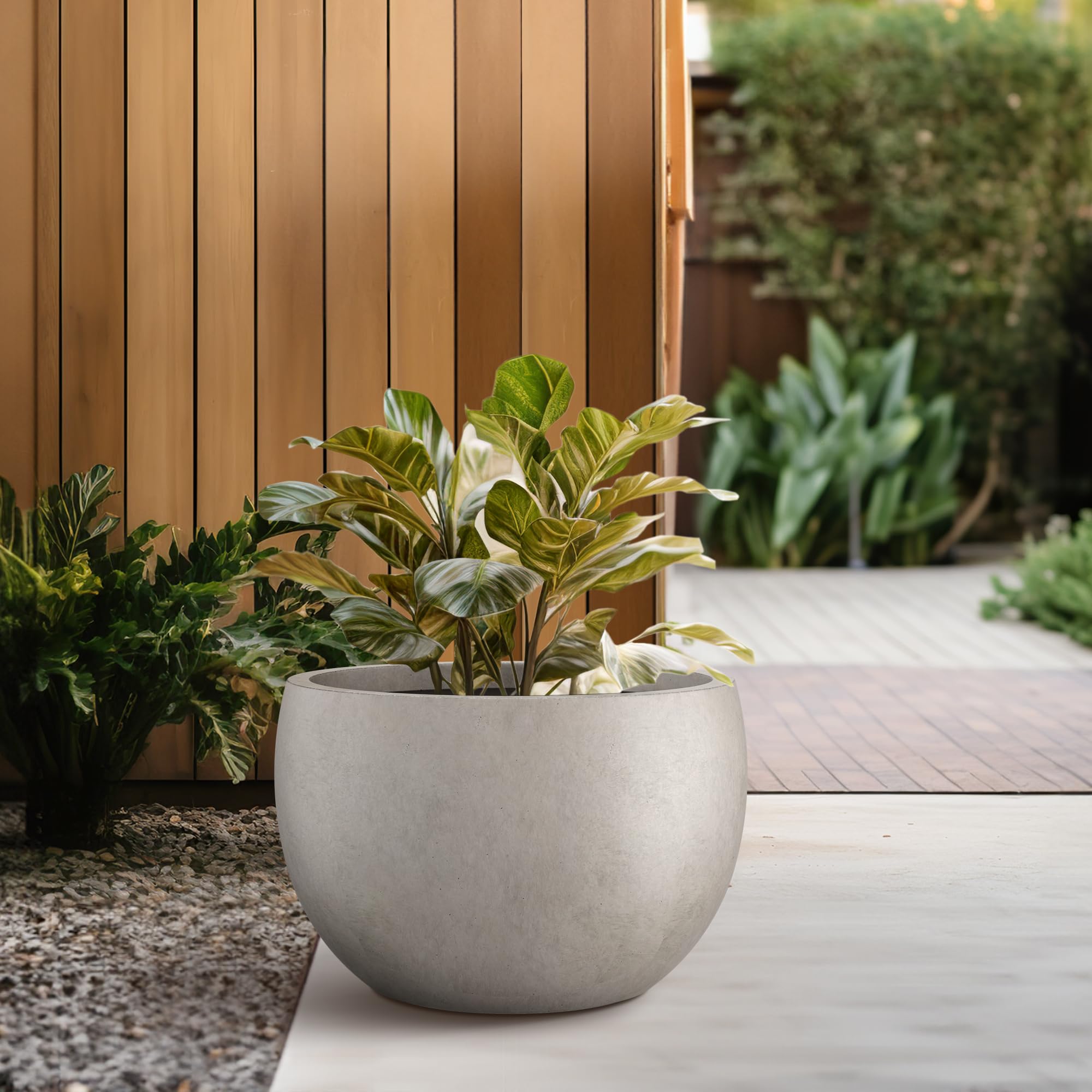 Kante porous surface detail adds texture to garden spaces.