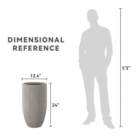 Kante planter with rubber plug supports indoor/outdoor use.