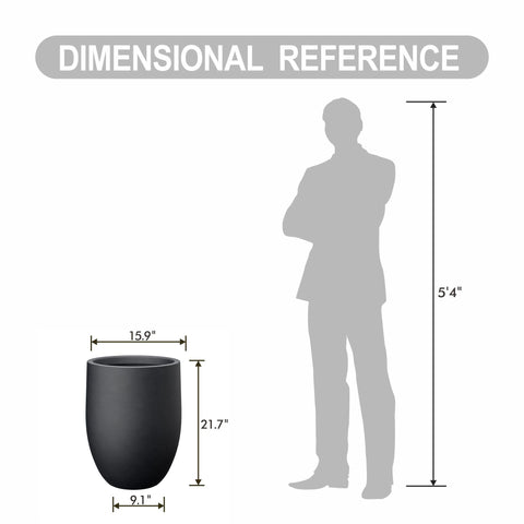 Kante tall planter ideal for solo or row arrangements on balcony or patio.