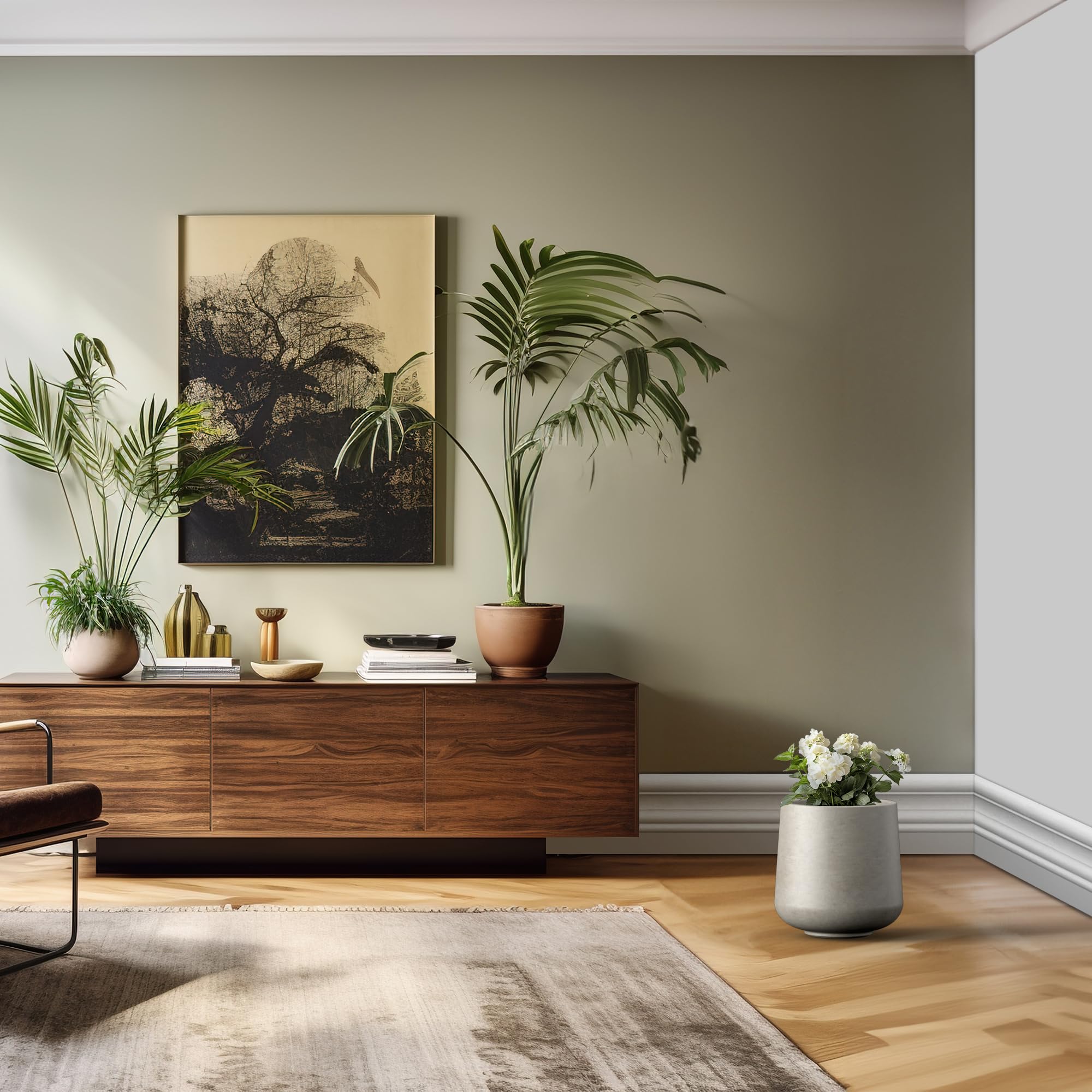 Kante weather-resistant planter with UV protection to maintain color