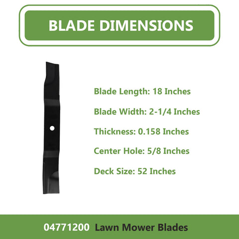 KANXAJJY 18in blade top view showcases wide cutting width.
