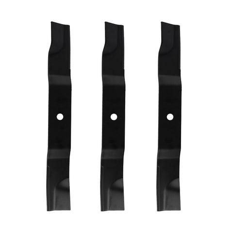 KANXAJJY 3-pack mower blades, side view, for durable, precise cuts.