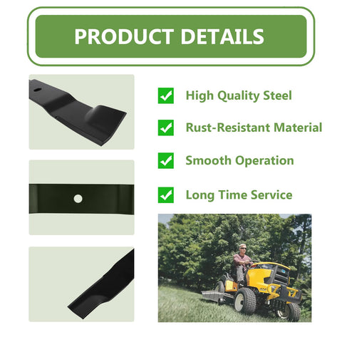 KANXAJJY blade-pack closeup shows 18-inch length and 2-1/4-inch width.