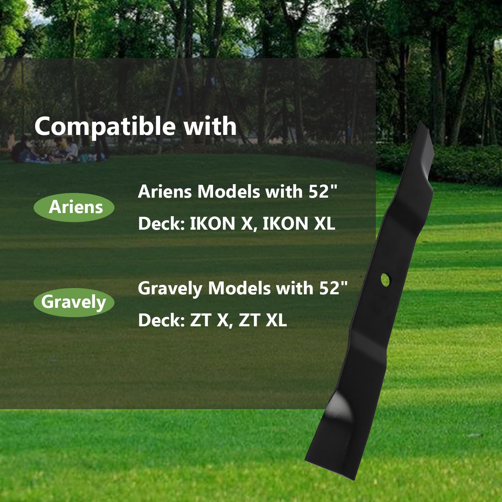 KANXAJJY outdoor-ready blades in action for larger lawns.