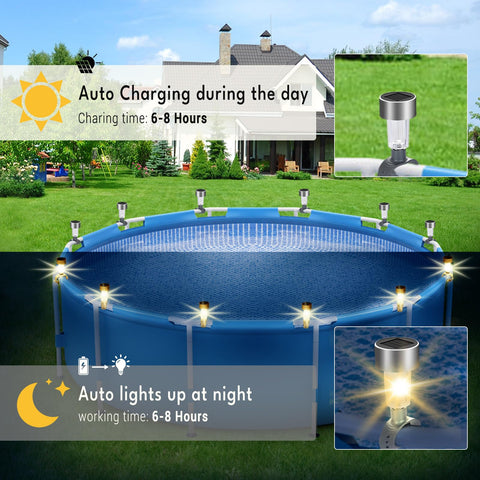 kaoer solar pool light waterproof design for outdoor use