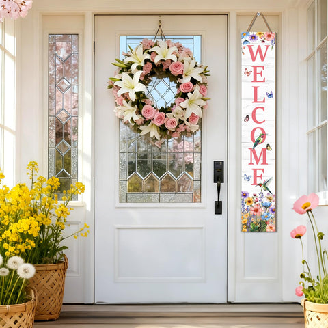 KAPLIPE multi-purpose welcome sign suits indoor and covered outdoor spaces.