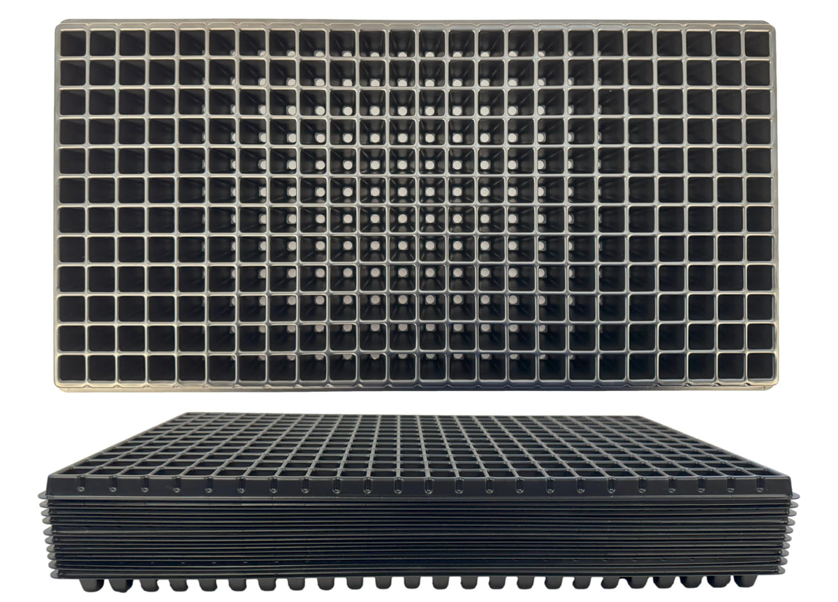 Kapok Candle Co 288-cell seedling tray top view for compact seed starting