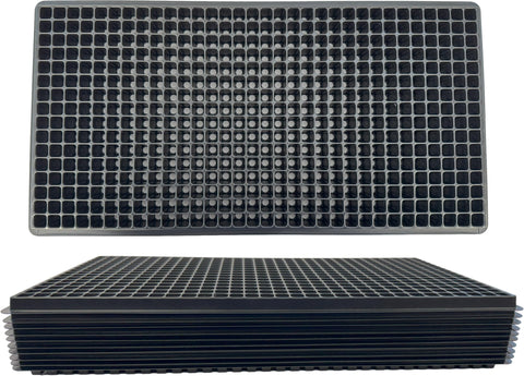Kapok Candle Co 512-cell seedling tray front view for dense germination