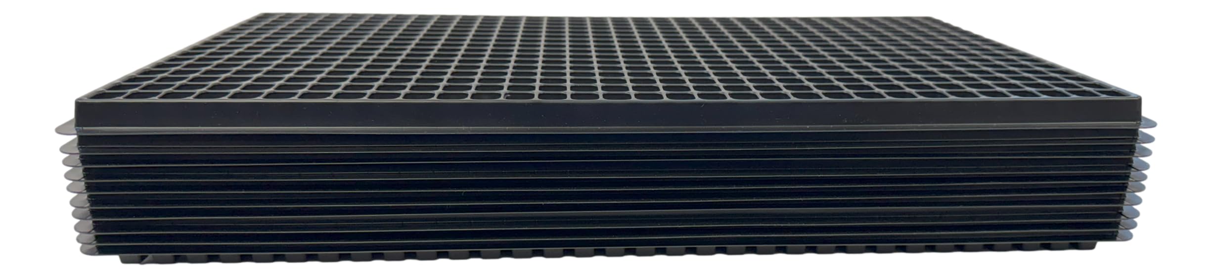 Kapok Candle Co 512-cell tray in use with microgreens and herbs