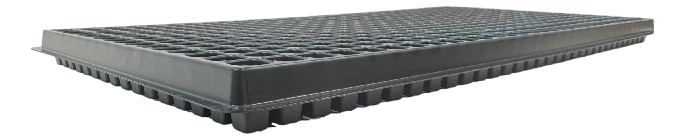 Kapok Candle Co 512-cell tray side detail showing durable 1.0mm plastic