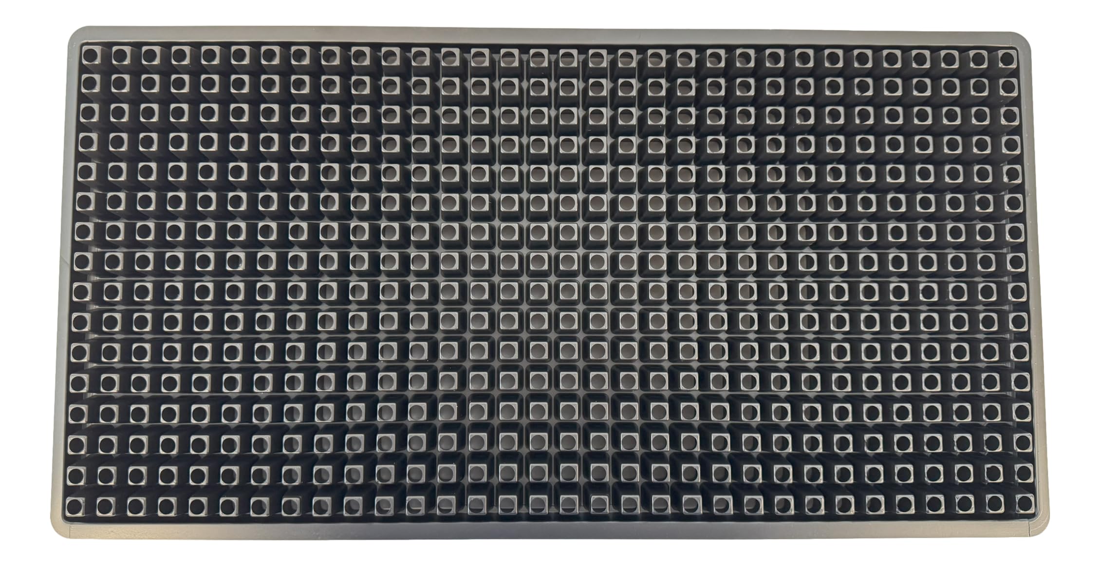 Kapok Candle Co 512-cell tray stacked design saves space in grow rooms