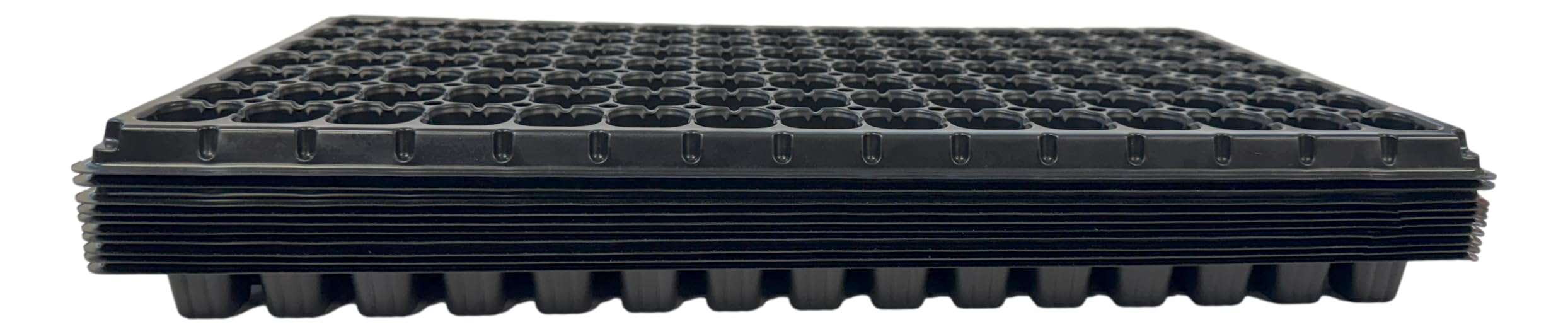 Kapok Candle Co black seedling tray ready for propagation in various environments