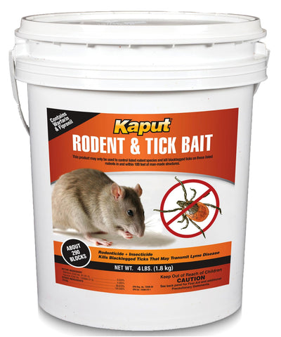 Kaput bait blocks 4lb ready for long-lasting pest control in packaging