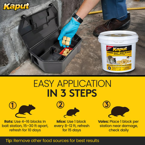 Kaput Combo Bait blocks packaging shows count and weight