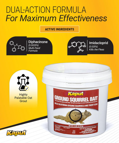 Kaput outdoor area application showing ready-to-use pest control in yards