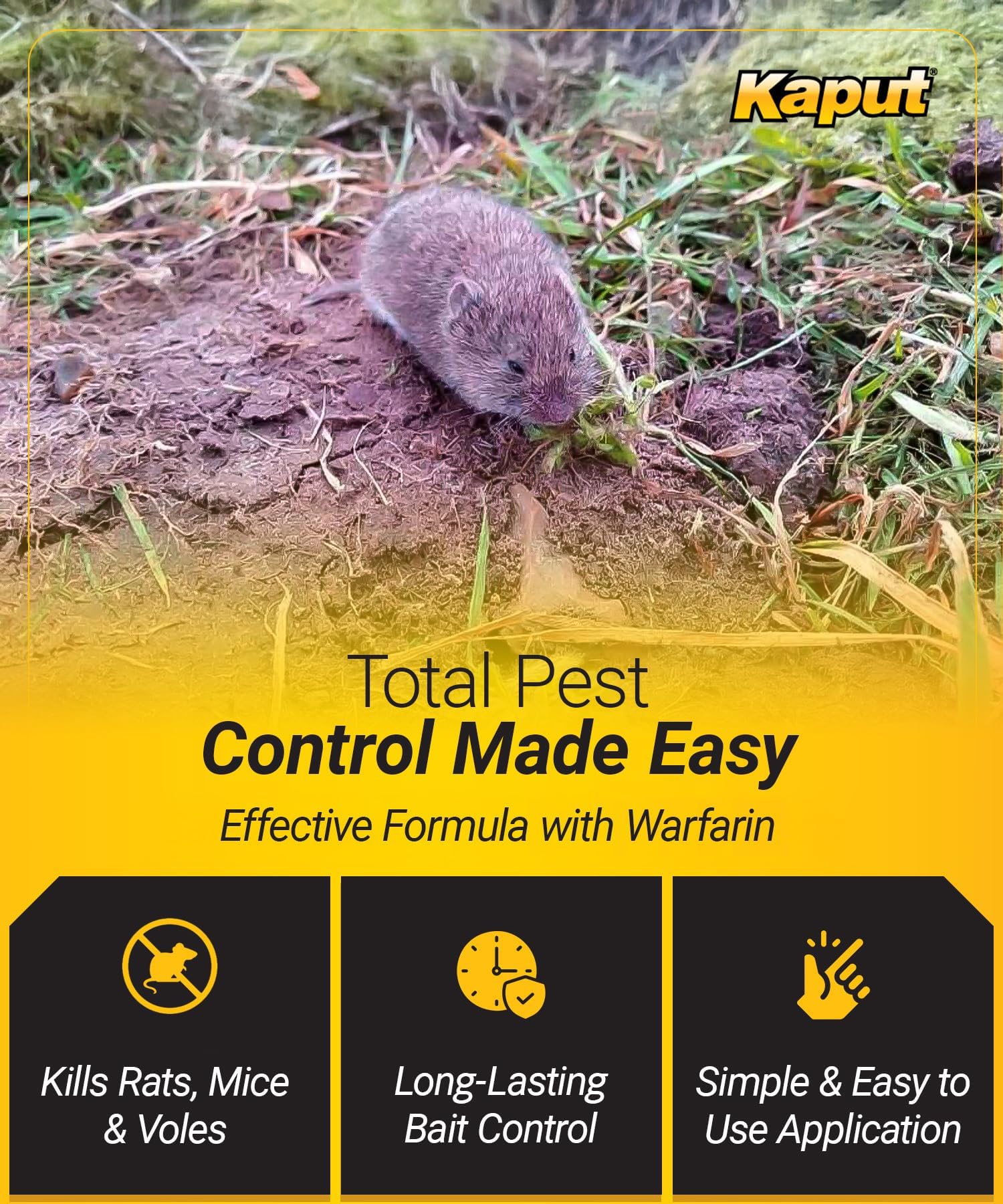 Kaput tamper-resistant stations reduce exposure for pets and wildlife.