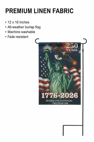 KARAVA 250 YEARS header flag for a bold patriotic statement.