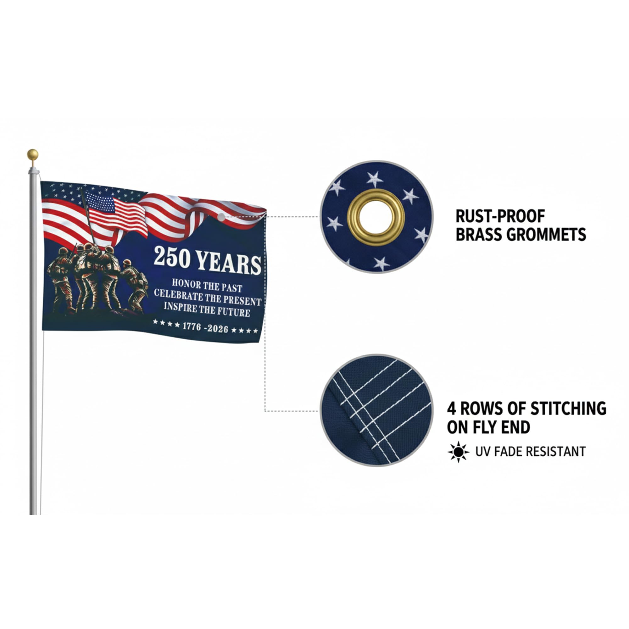 KARAVA statue of liberty design enhances commemorative decor for gatherings.