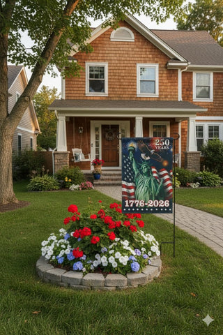 KARAVA 12x18 flag fits standard garden stands for easy setup.