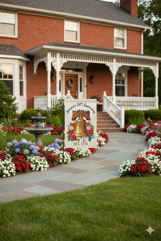 KARAVA outdoor decor flag suited for Independence Day and year-round patriotism.