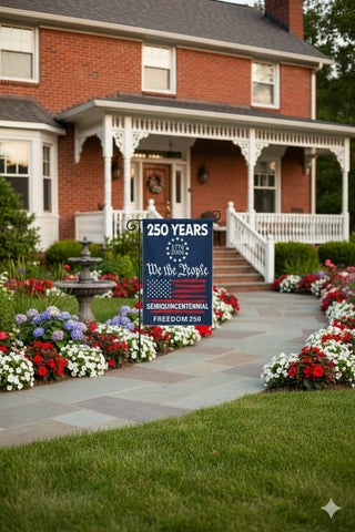KARAVA linen outdoor flag, weather-resistant and durable for year-round use