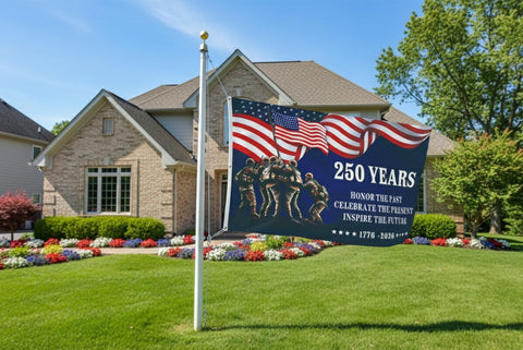 KARAVA yard display flag ready for curb appeal and community celebration.