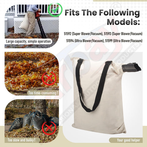 Karbay 127-7040 bag micro-porous fabric allows breathability with dust retention.