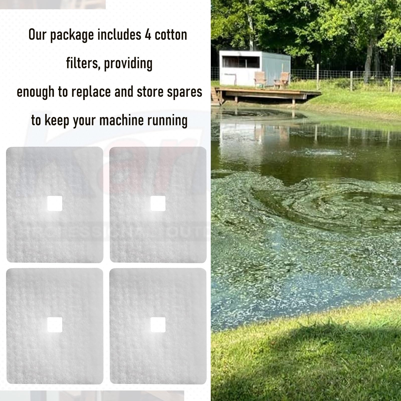 Karbay eight cotton filters included offer ready spares and extended uptime.