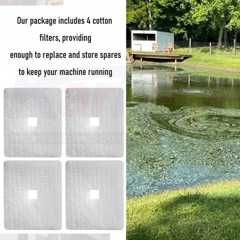 Karbay eight cotton filters included offer ready spares and extended uptime.
