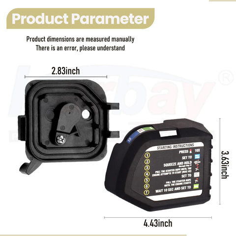 Karbay air filter base cover with choke lever 307191001—facilitates easy maintenance.