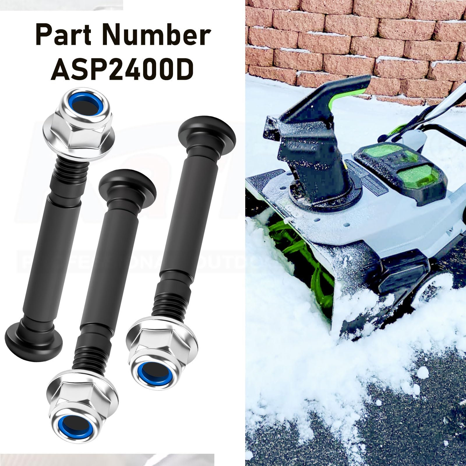 Nylon-insert nuts with Karbay ASP2400D bolts for durable fastening
