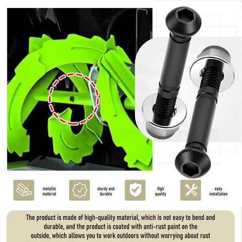 Rust-proof coated steel pins shown in Karbay ASP2400D kit for outdoor use