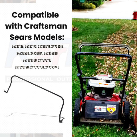 Karbay bail control bar compatibility list shows broad mower model support