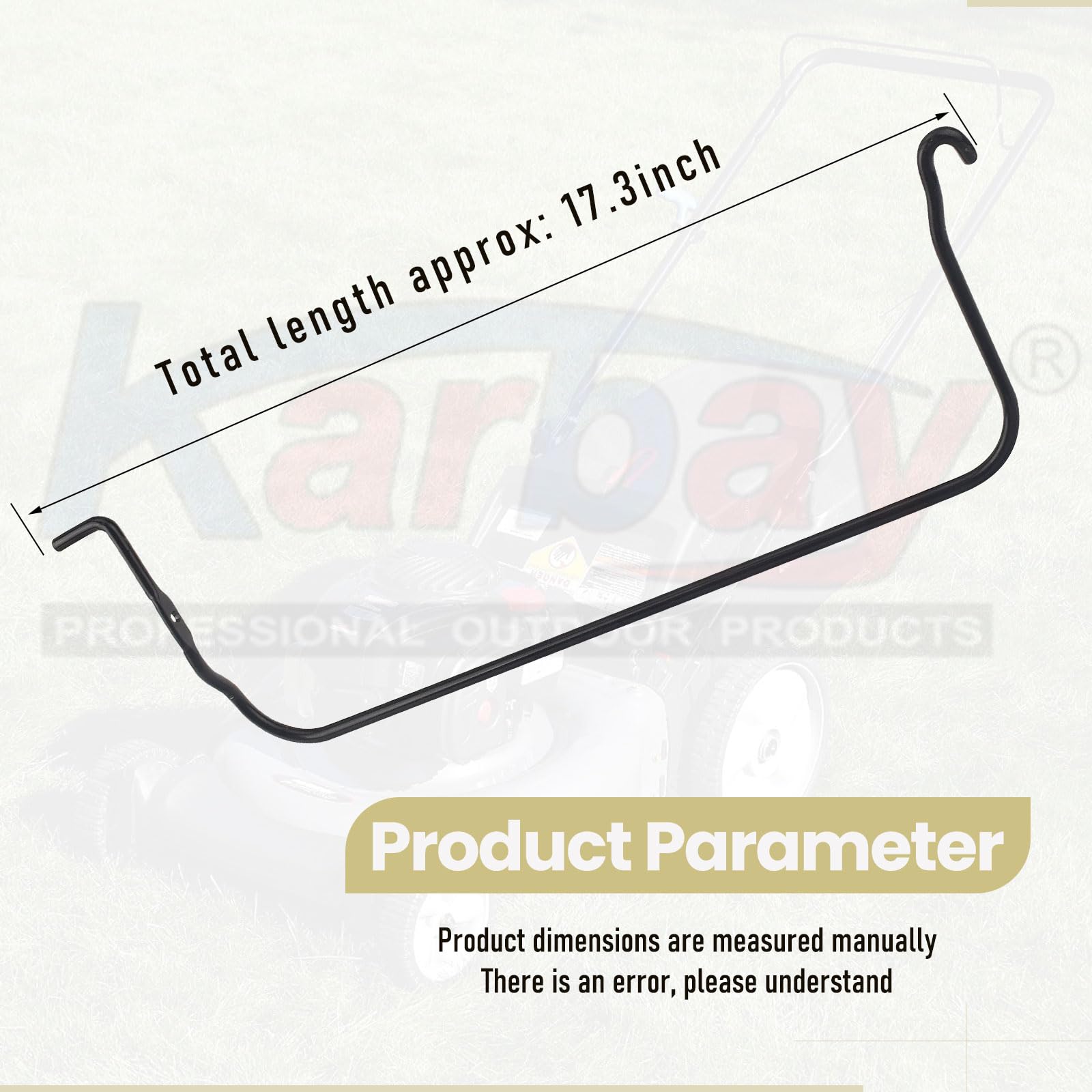 Karbay bail control bar installation step1 image highlighting simple mounting