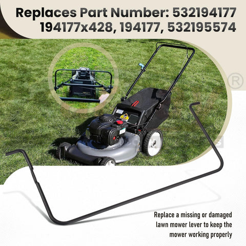 Karbay replacement bail control bar restores mower performance and control.