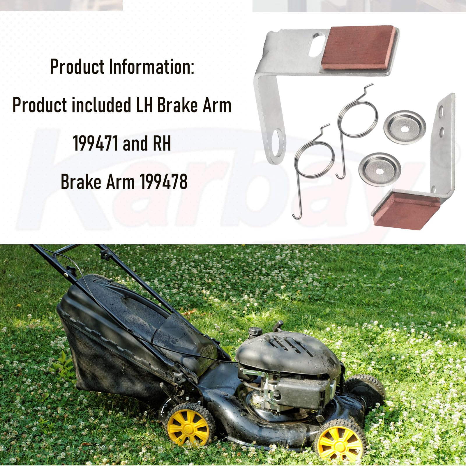 Karbay brake arm kit LH RH for straightforward replacement and quick maintenance.