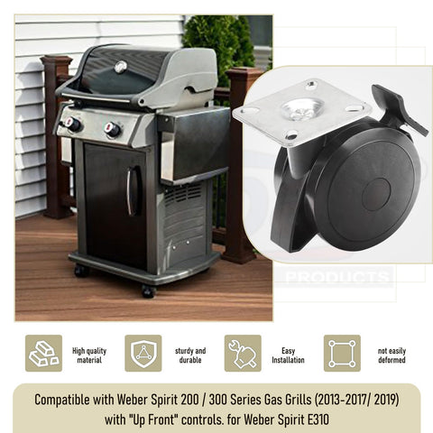 Karbay caster diameter 2-7/8-inch detail highlights size compatibility