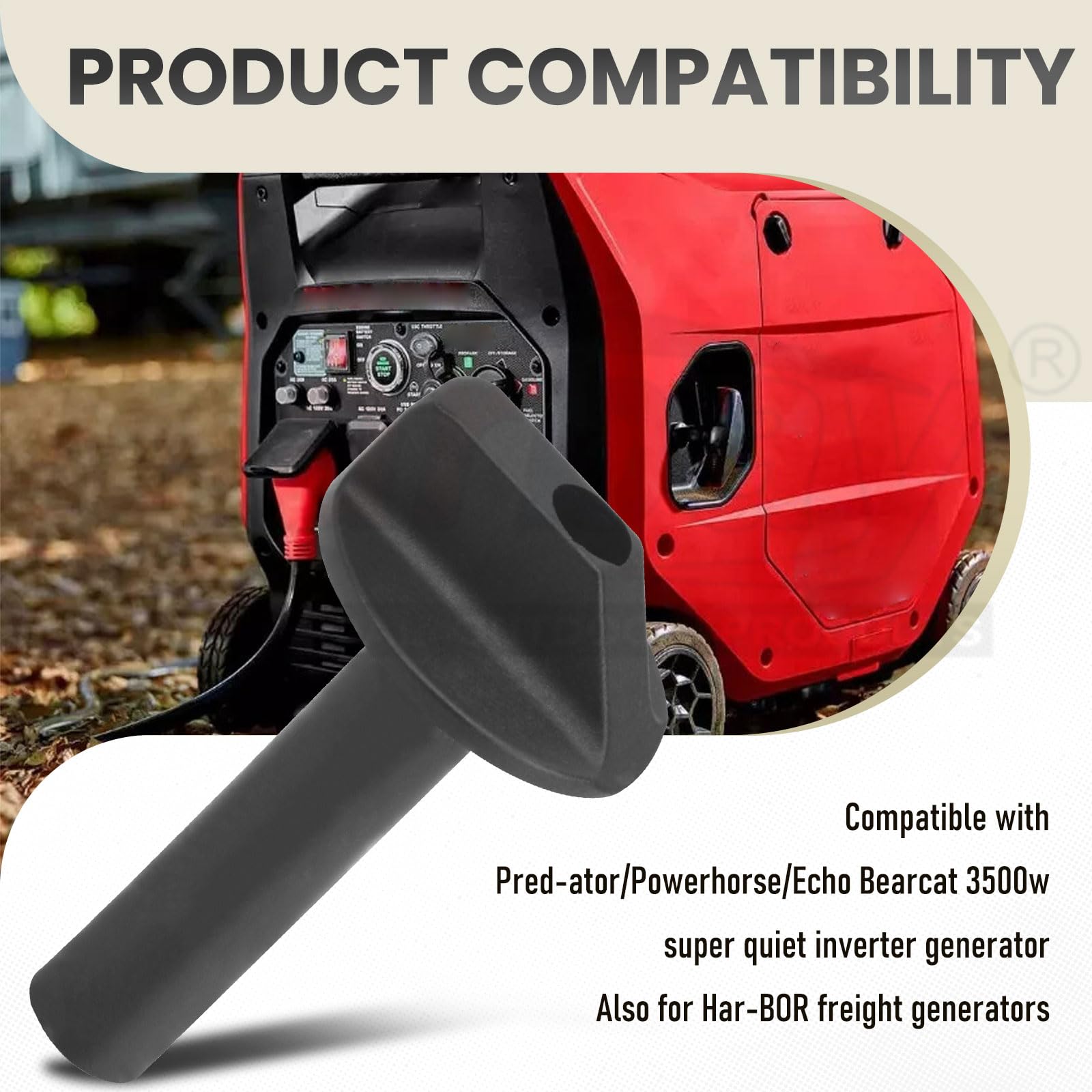 Karbay compatibility with Predator, Powerhorse, Echo Bearcat and Harbor Freight 3500W models