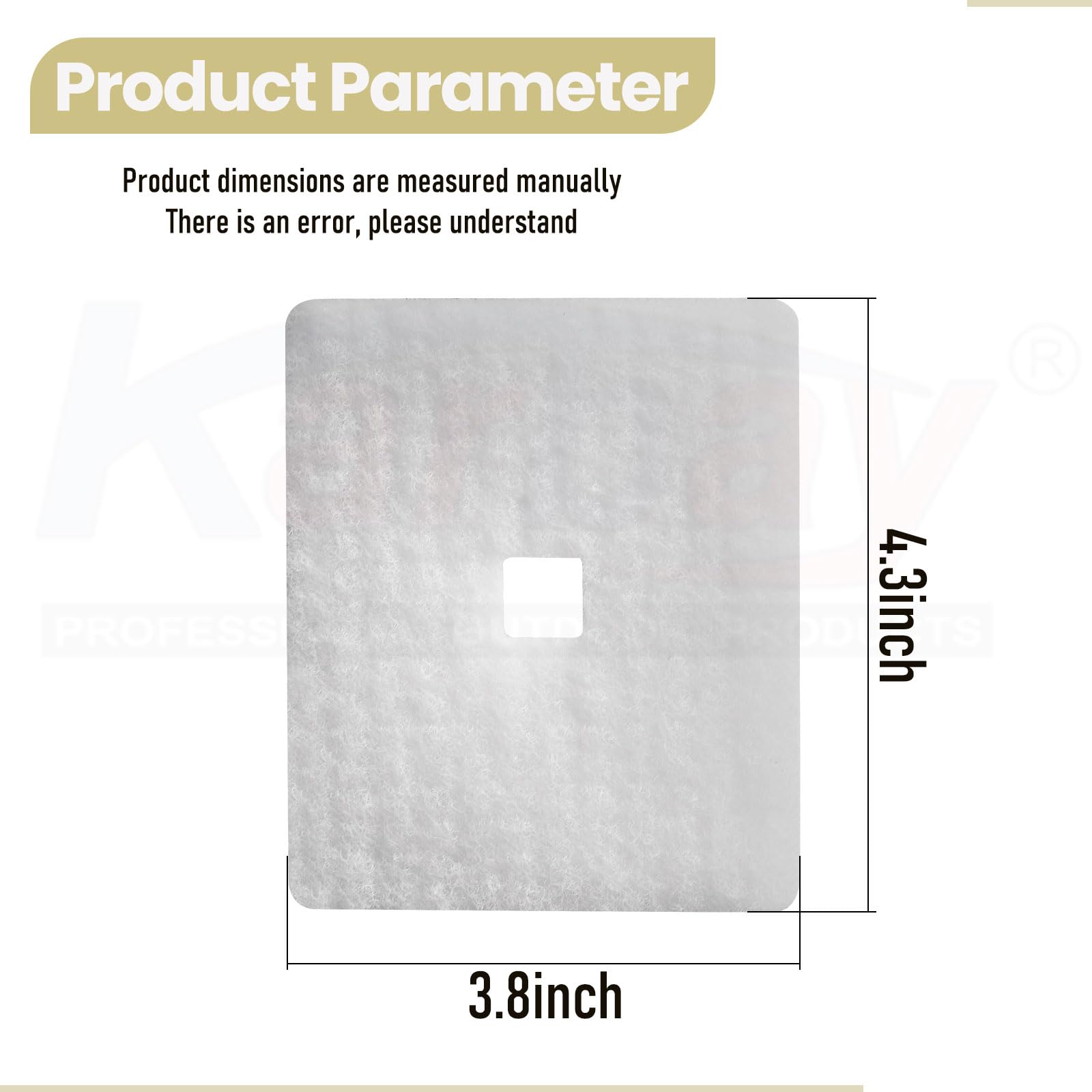 Karbay cotton filter material close-up highlights durability for longer service intervals.
