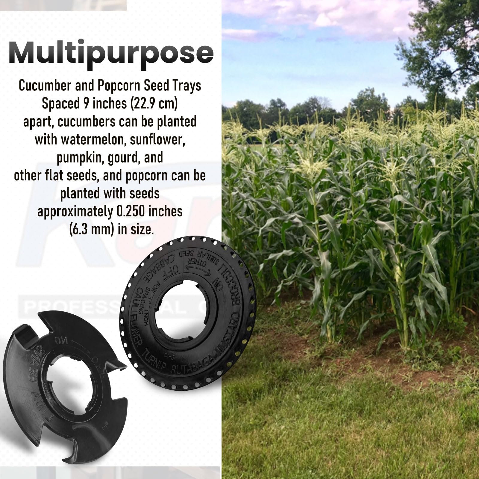 Karbay discs set for versatile seeding options.
