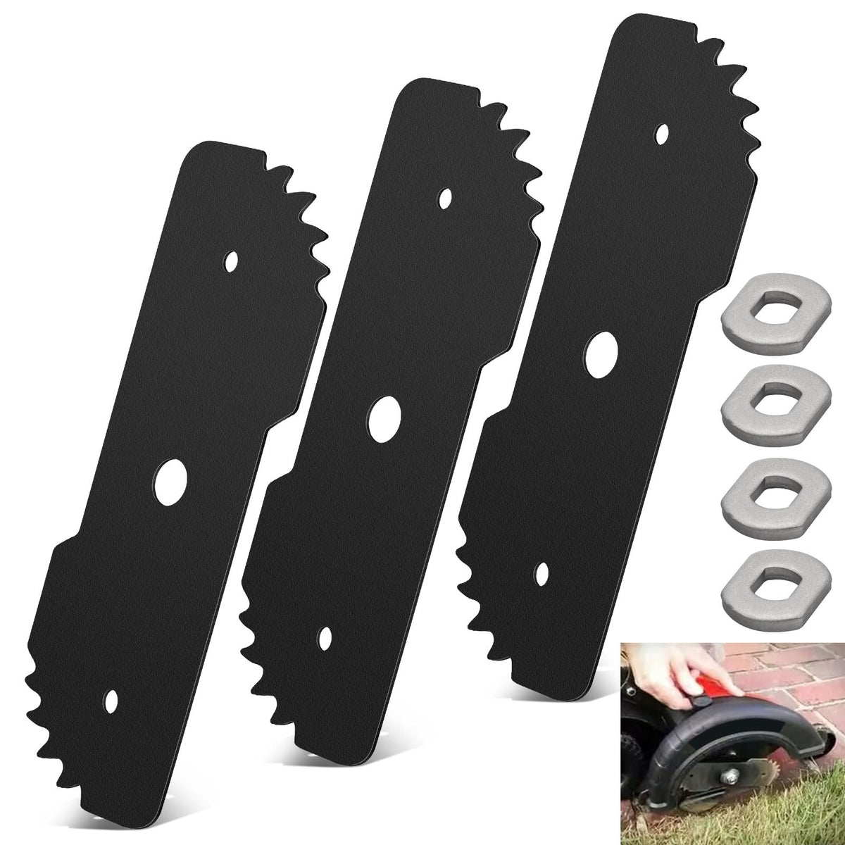 Karbay Edge Hog blade for 7.5in edgers delivers clean, precise lawn cuts.