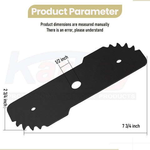 Karbay 7.5in Edge Hog blade uses heavy-duty steel for durable field cleanups.