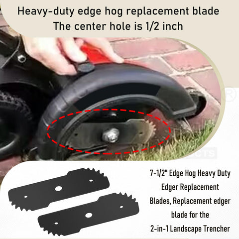 Karbay 7.5in edger blade fits Black & Decker Hog LE750 LE710 LE760.