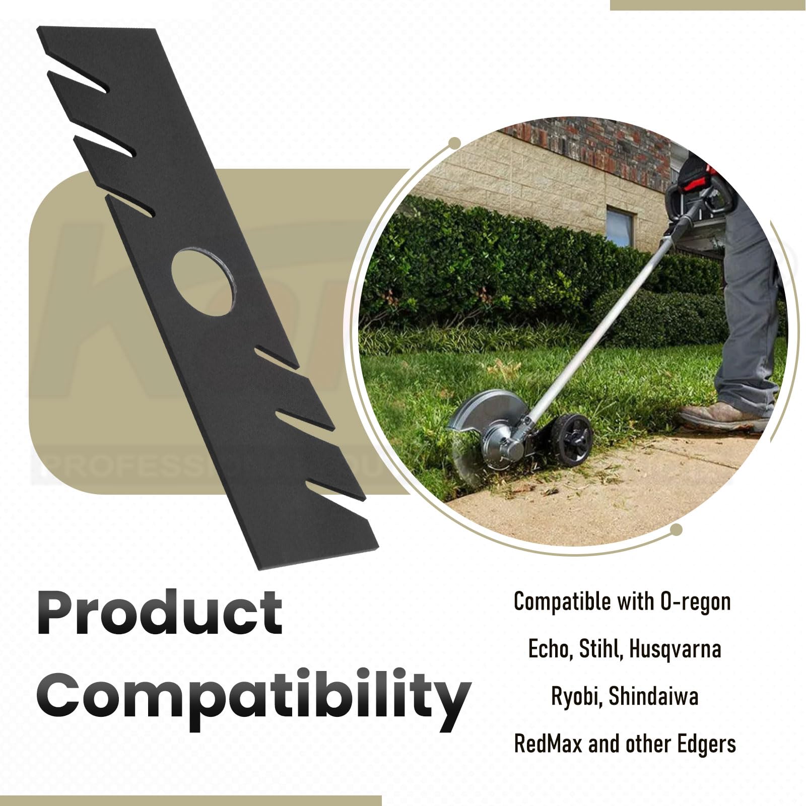 Karbay edger blade heat-treated anti-bend for longer life
