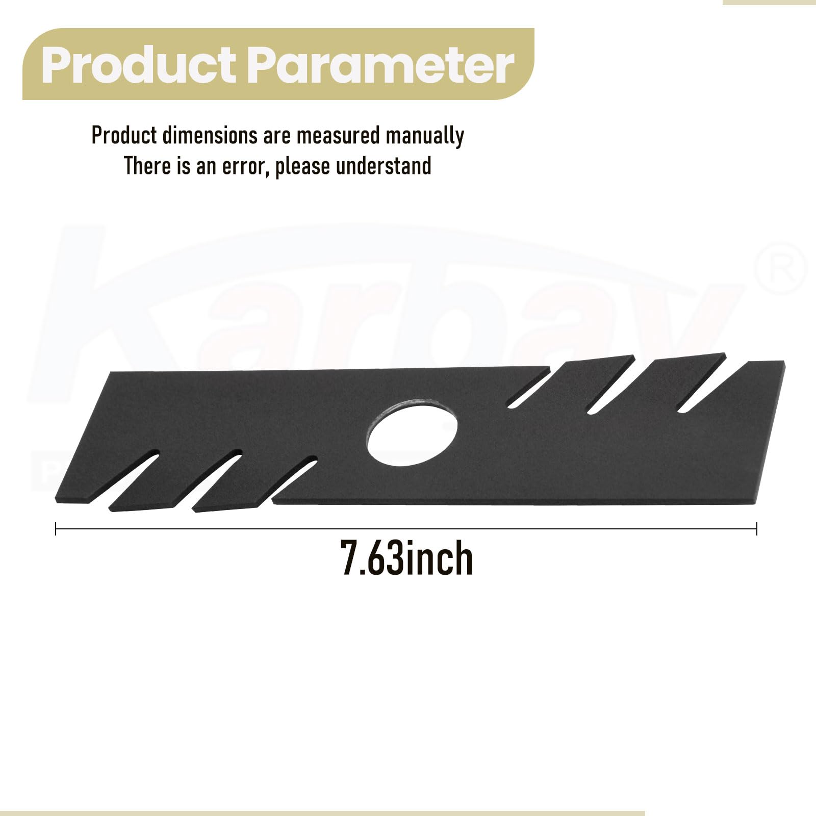 Karbay edger blade compatible with Echo for reliable edging