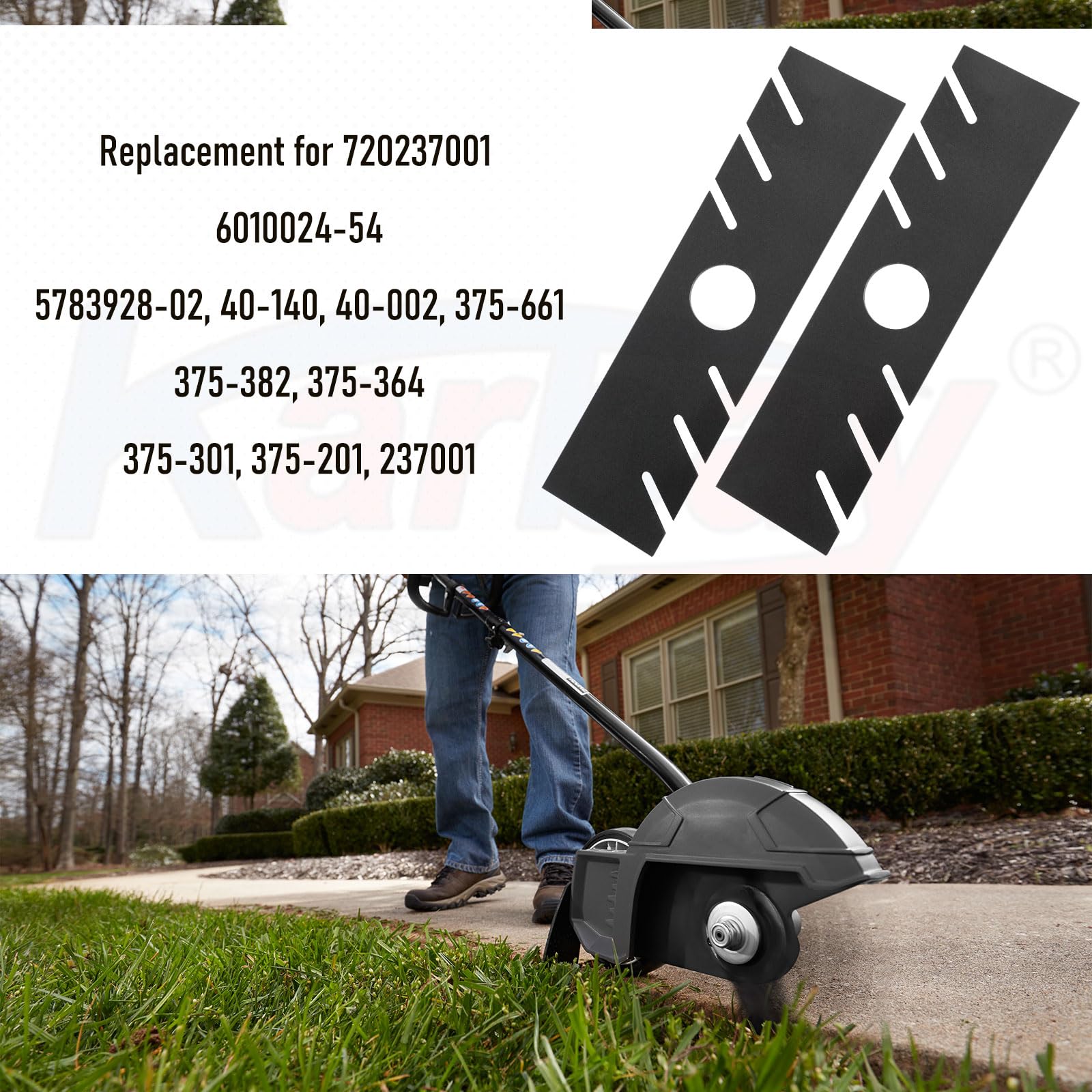 Karbay edger blade compatible with RedMax for robust edging