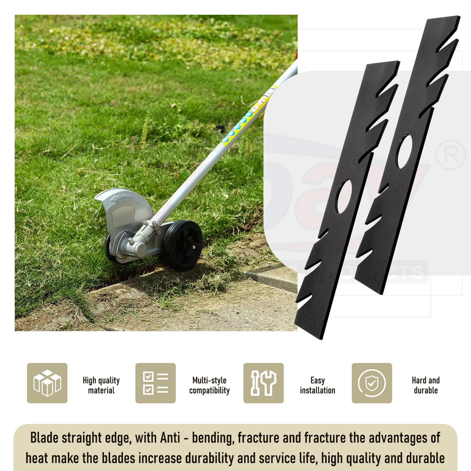 Karbay edger blade compatible with Ryobi for quick edging