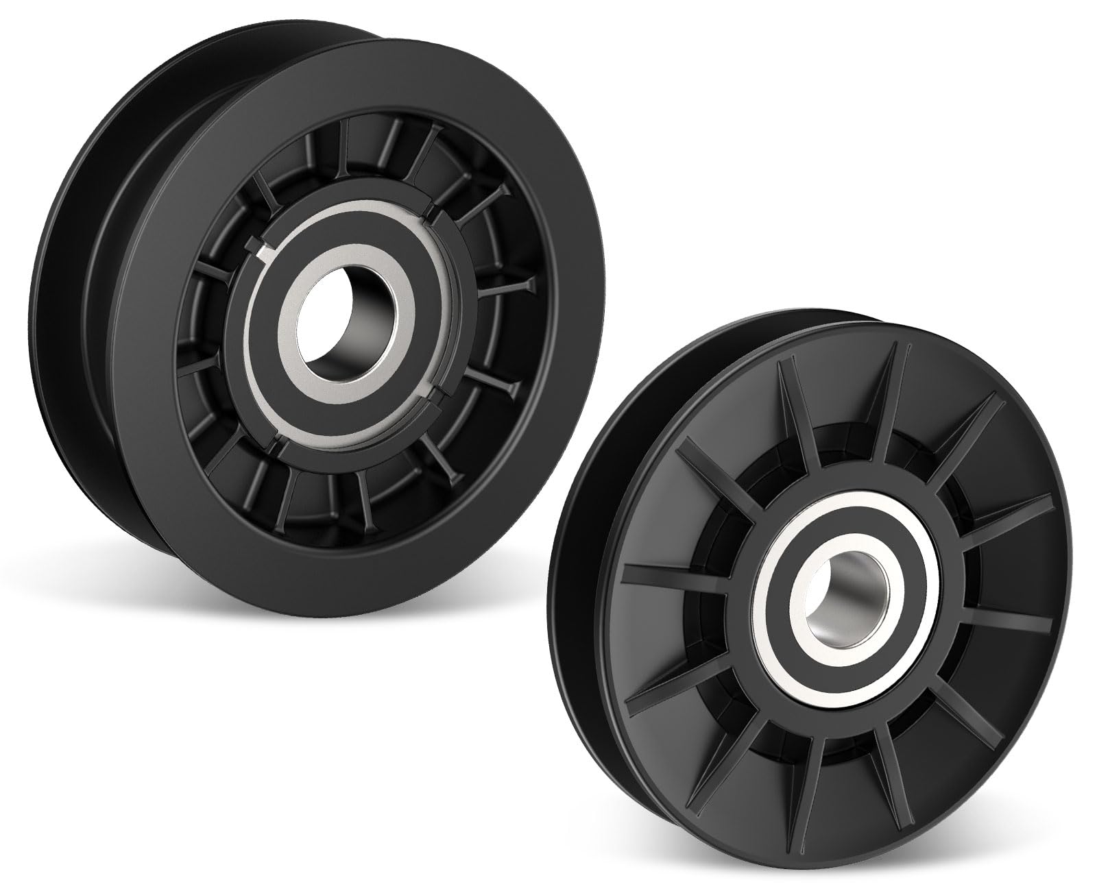 Karbay GX20286 pulley closeup with V-side contact for precise belt guidance
