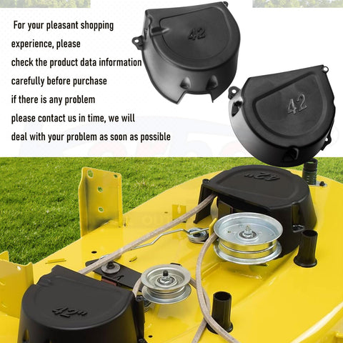 Karbay shield kit compatibility chart confirms fit with Deere decks.